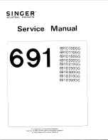 Preview for 1 page of Singer 691D100GG Service Manual