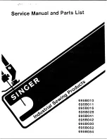 Preview for 1 page of Singer 695B010 Service Manual & Parts List