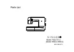 Preview for 1 page of Singer 7322.7312 Parts List