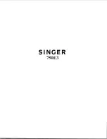 Singer 750E3 Parts List preview