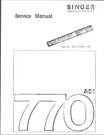 Preview for 2 page of Singer 770A51 Service Manual