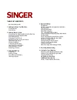 Preview for 2 page of Singer 8 PATTERN SEWING MACHINES Instruction Manual