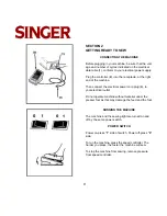 Preview for 9 page of Singer 8 PATTERN SEWING MACHINES Instruction Manual