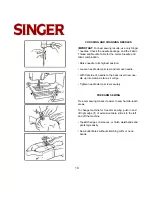 Preview for 10 page of Singer 8 PATTERN SEWING MACHINES Instruction Manual