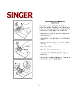 Preview for 11 page of Singer 8 PATTERN SEWING MACHINES Instruction Manual