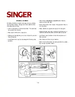 Preview for 13 page of Singer 8 PATTERN SEWING MACHINES Instruction Manual