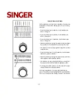 Preview for 17 page of Singer 8 PATTERN SEWING MACHINES Instruction Manual