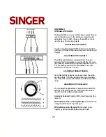 Preview for 22 page of Singer 8 PATTERN SEWING MACHINES Instruction Manual