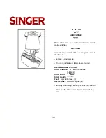 Preview for 28 page of Singer 8 PATTERN SEWING MACHINES Instruction Manual