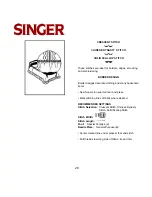 Preview for 29 page of Singer 8 PATTERN SEWING MACHINES Instruction Manual