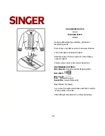 Preview for 34 page of Singer 8 PATTERN SEWING MACHINES Instruction Manual