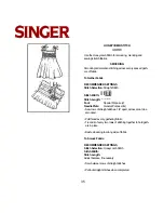 Preview for 35 page of Singer 8 PATTERN SEWING MACHINES Instruction Manual