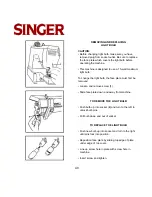 Preview for 40 page of Singer 8 PATTERN SEWING MACHINES Instruction Manual