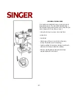 Preview for 41 page of Singer 8 PATTERN SEWING MACHINES Instruction Manual