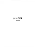 Singer 95-82 User Manual preview