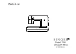 Preview for 1 page of Singer 950D2 Parts List