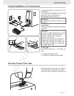 Preview for 31 page of Singer 96742 Operation And Safety Notes