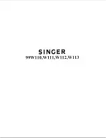 Singer 99W110 Instructions For Using And Adjusting preview