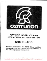 Preview for 41 page of Singer Centurion 121C Service Manual