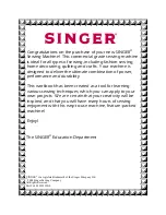 Предварительный просмотр 2 страницы Singer CG-550 Workbook