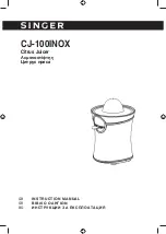 Singer CJ-100INOX Instruction Manual preview