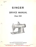 Preview for 18 page of Singer Class 262 Service Manual