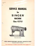 Singer Class 457 G 1 Manual preview