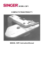 Singer COMPACT STEAM PRESS CSP1 Instruction Manual предпросмотр