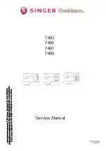 Singer CONFIDENCE 7463 Service Manual preview