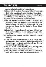 Предварительный просмотр 3 страницы Singer DM-100W-SIM Instruction Manual