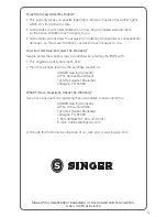 Предварительный просмотр 15 страницы Singer EFSNG917.4 Instruction Manual