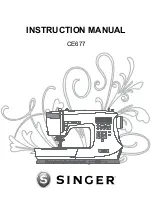 Singer Elite CE677 Instruction Manual preview