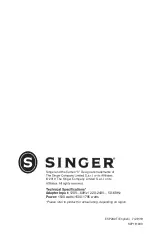 Предварительный просмотр 12 страницы Singer ESP260T Instruction Manual