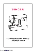 Singer Fashion Mate Instruction Manual preview