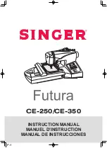 Preview for 1 page of Singer Futura CE-250 Instruction Manual