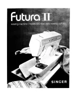 Preview for 1 page of Singer Futura II 920 User Manual