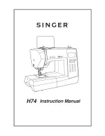 Singer H74 Instruction Manual preview