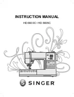 Singer HD 6600C Instruction Manual preview