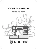 Preview for 1 page of Singer HD 6800C Instruction Manual