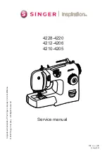 Preview for 1 page of Singer Inspiration 4205 Service Manual