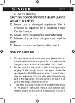 Preview for 4 page of Singer juicy PB 138GR Instruction Manual