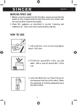 Preview for 6 page of Singer juicy PB 138GR Instruction Manual