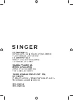 Preview for 32 page of Singer juicy PB 138GR Instruction Manual