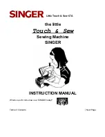 Singer LITTLE TOUCH & SEW 67A Instruction Manual preview