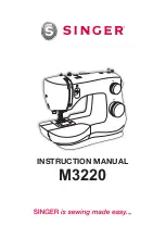 Preview for 1 page of Singer M3220 User Manual