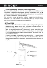 Предварительный просмотр 6 страницы Singer Mega Dry SDHM-25L-50DI Instruction Manual