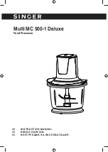 Preview for 1 page of Singer Multi MC 500-1 Deluxe Instruction Manual