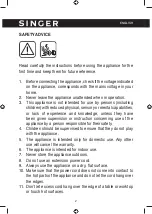 Preview for 2 page of Singer Multi MC 500-1 Deluxe Instruction Manual