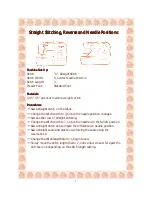 Preview for 3 page of Singer Quantum 7312 User Manual