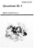 Preview for 1 page of Singer Quantum XL-1 Instruction Manual